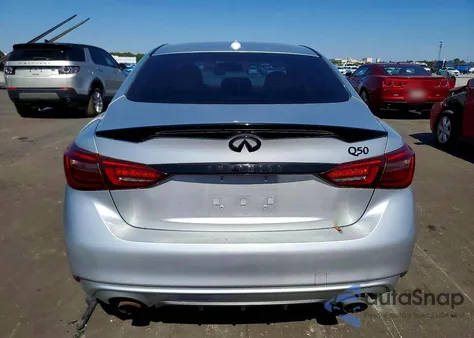 2018 Infiniti Q50 Pure z USA, uszkodzony, nr VIN JN1CV7APXJM240091